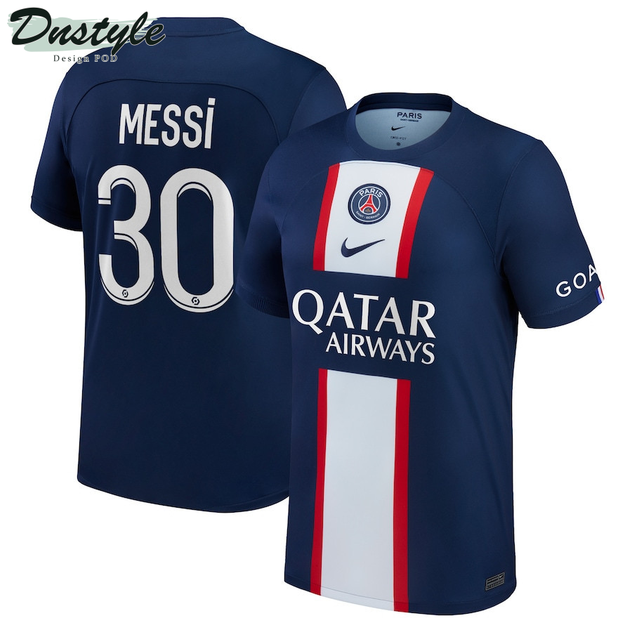 Messi #30 Paris Saint-Germain Men 2022/23 Home Player Jersey – Blue
