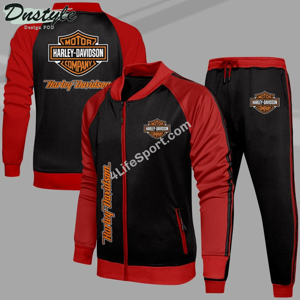 Harley Davidson Tracksuits Jacket Bottom Set