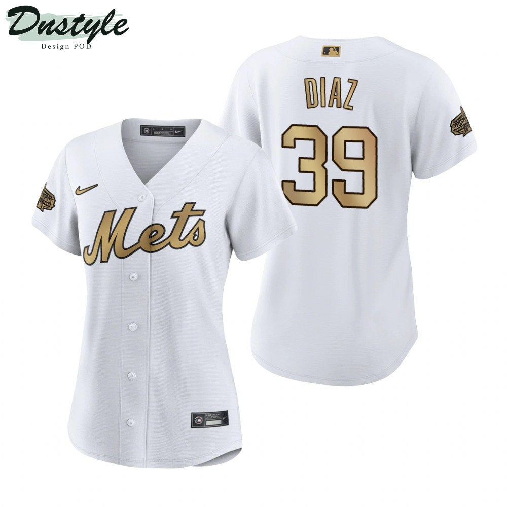 Women New York Mets Edwin Diaz White 2022 All-Star Game Jersey