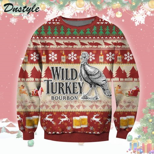 Wild Turkey Bourbon Christmas Ugly Sweater
