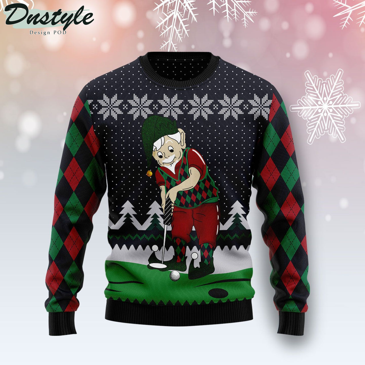 Golf Lover Ugly Christmas Sweater