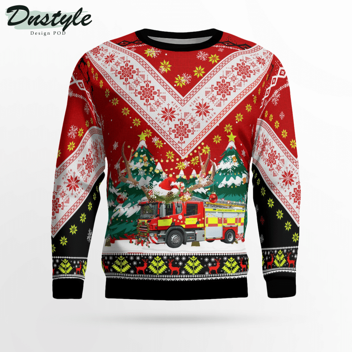 Wiltshire Fire and Rescue Service Ugly Merry Christmas Sweater