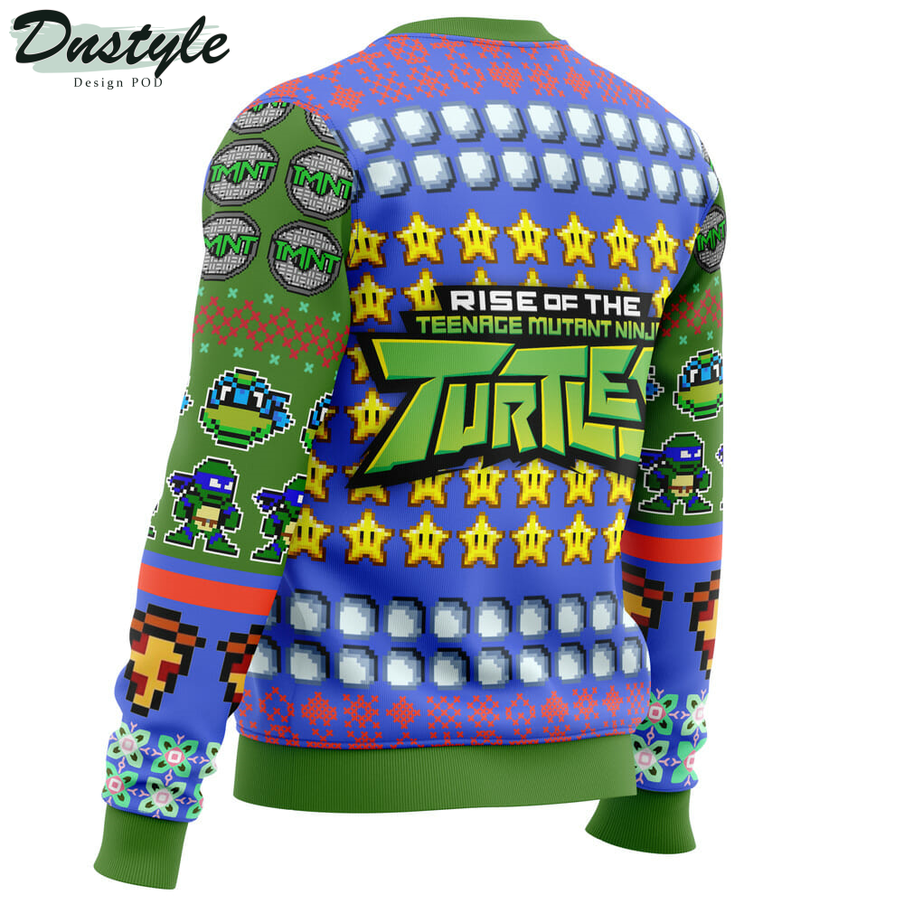 Leonardo Rise of the Teenage Mutant Ninja Turtles Ugly Christmas Sweater