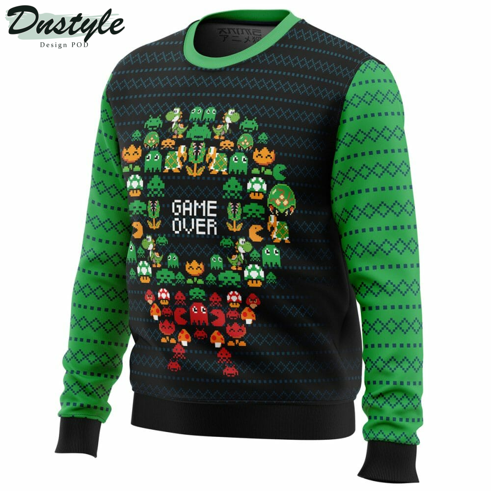 Game Over Nintendo Ugly Christmas Sweater