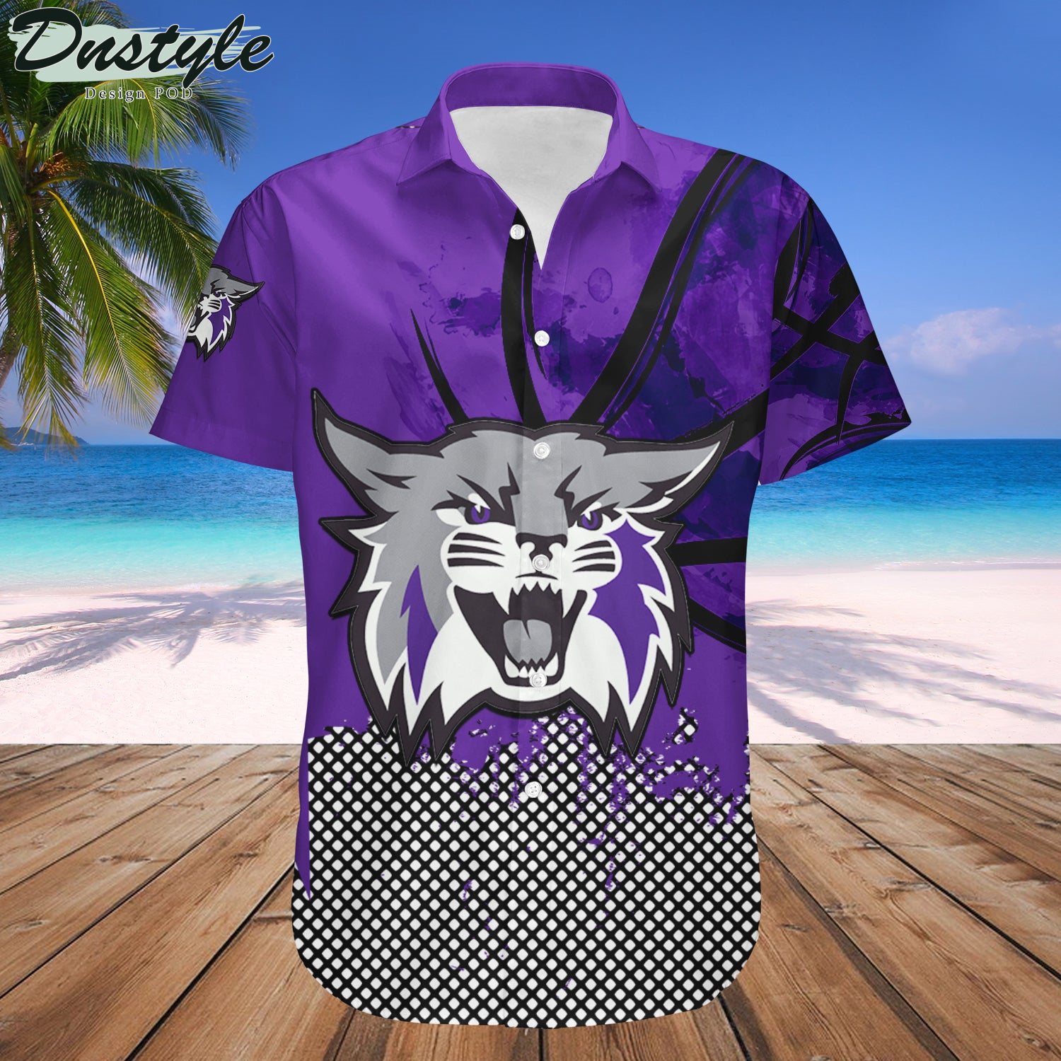 Weber State Wildcats Basketball Net Grunge Pattern Hawaii Shirt