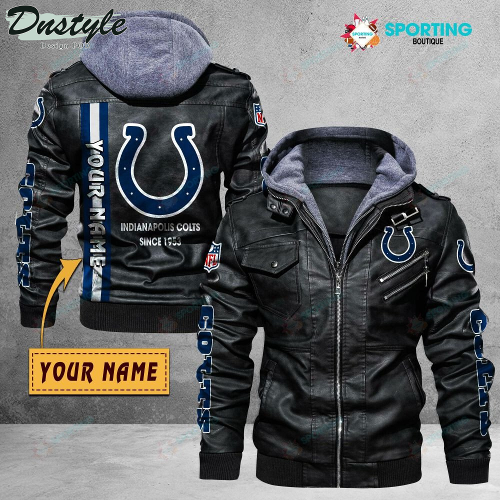 Indianapolis Colts custom name leather jacket