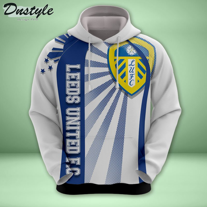 Leeds United all over printed hoodie tshirt
