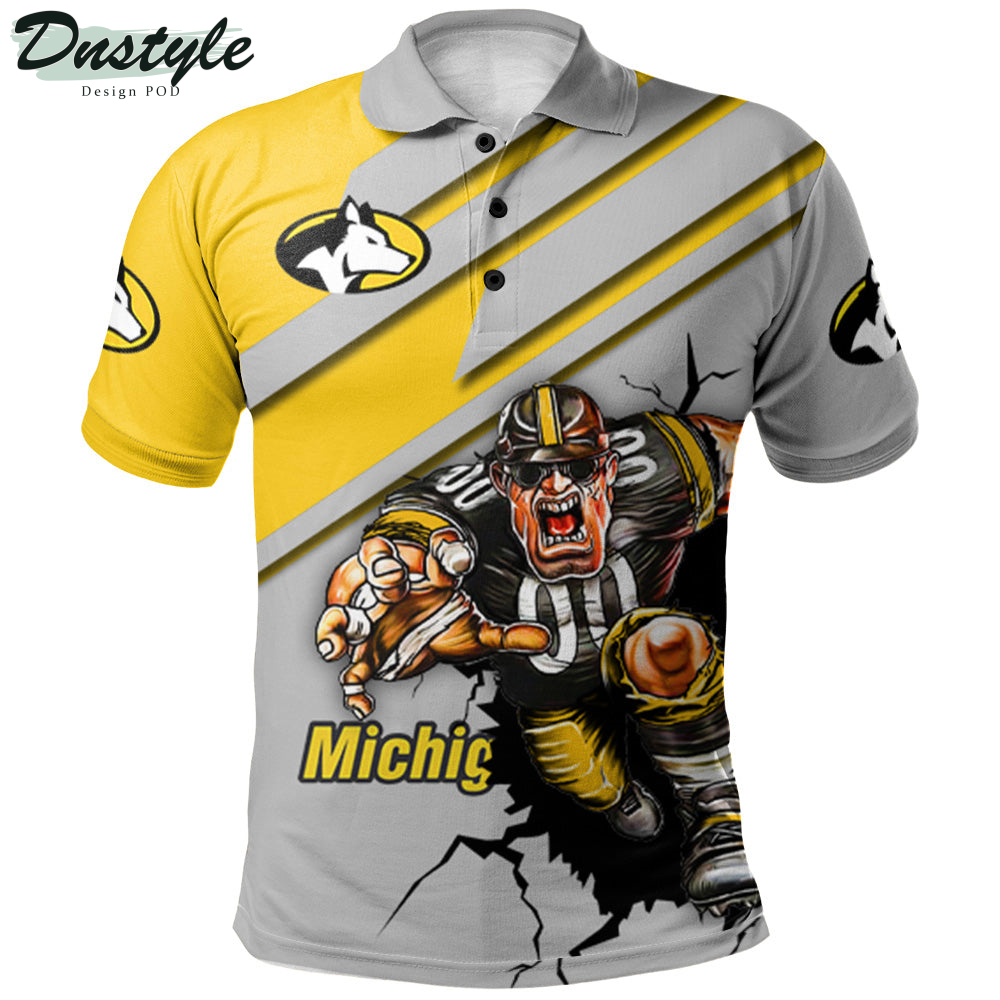 Michigan Tech Huskies Mascot Polo Shirt