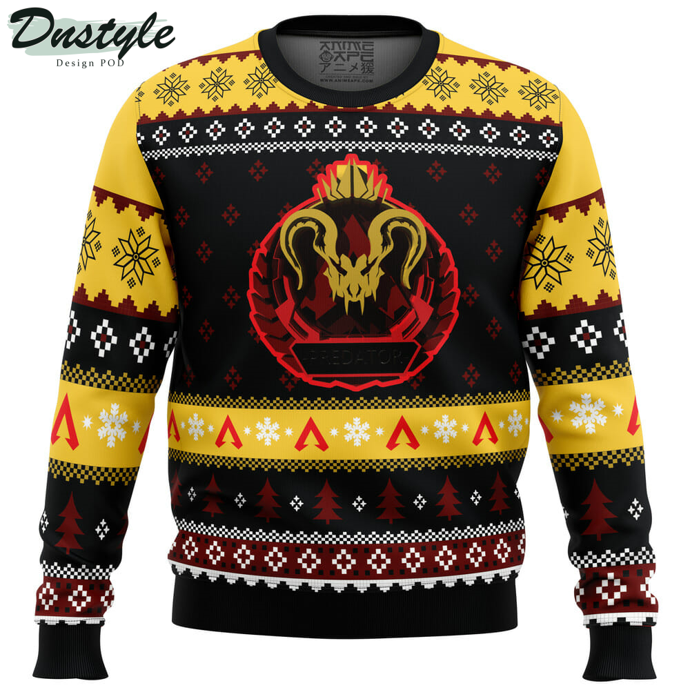Predator Rank Apex Legends Ugly Christmas Sweater