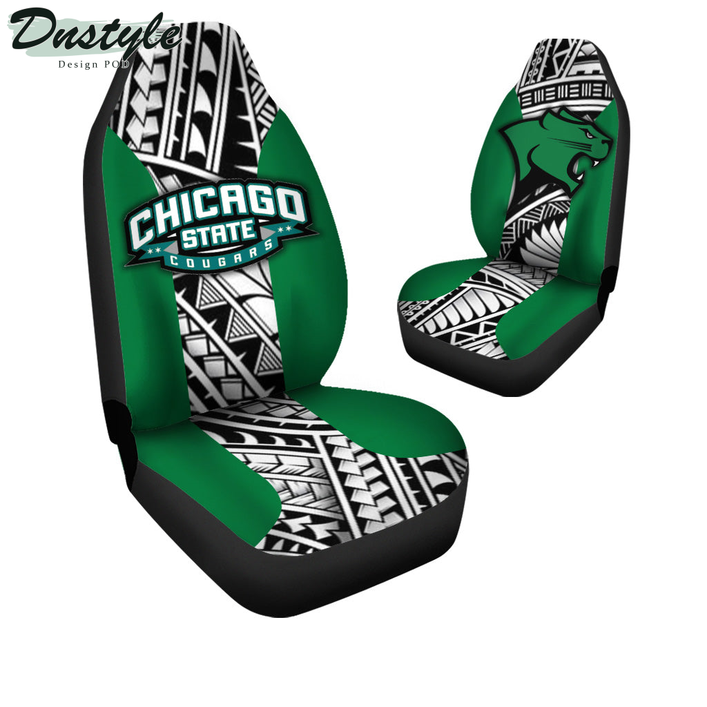 Chicago State Cougars Polynesian Car Seat Cover