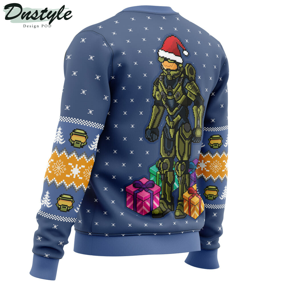 Wake Me When You Need Presents Halo Ugly Christmas Sweater