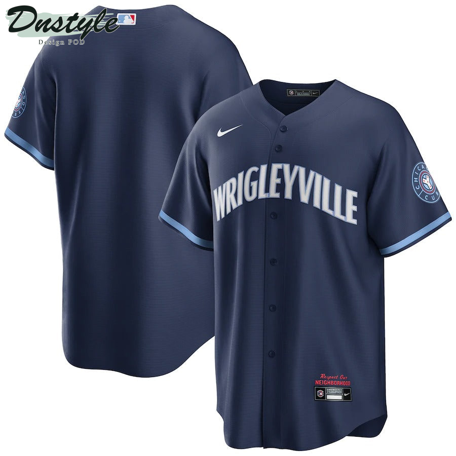 Men's Chicago Cubs Nike Navy 2021 City Connect Replica Jersey