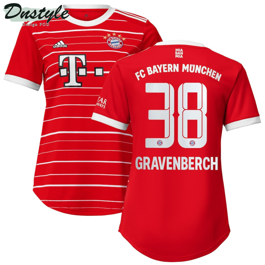 Ryan Gravenberch #38 Bayern Munich Women 2022/23 Home Jersey - Red
