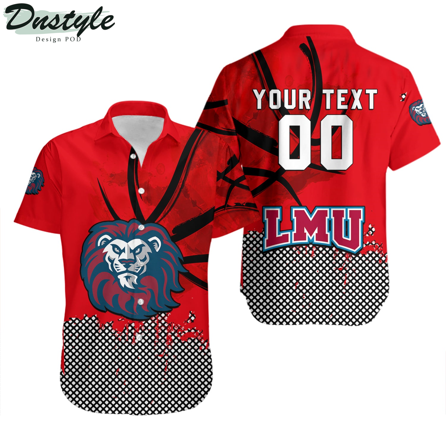 Loyola Marymount Lions Basketball Net Grunge Pattern Hawaii Shirt