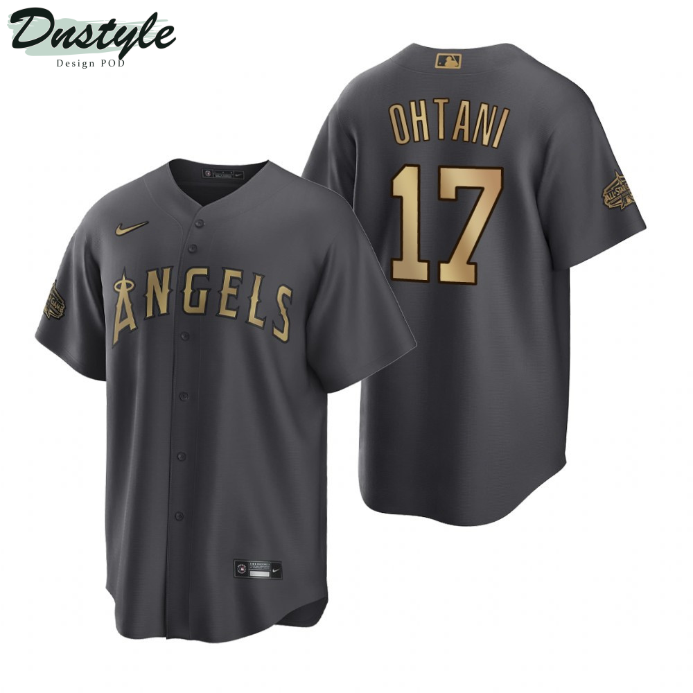 Los Angeles Angels Shohei Ohtani Charcoal 2022 All-Star Game Jersey