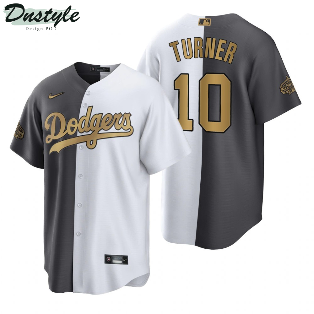 Los Angeles Dodgers Justin Turner White Charcoal 2022 All-Star Game Split Jersey