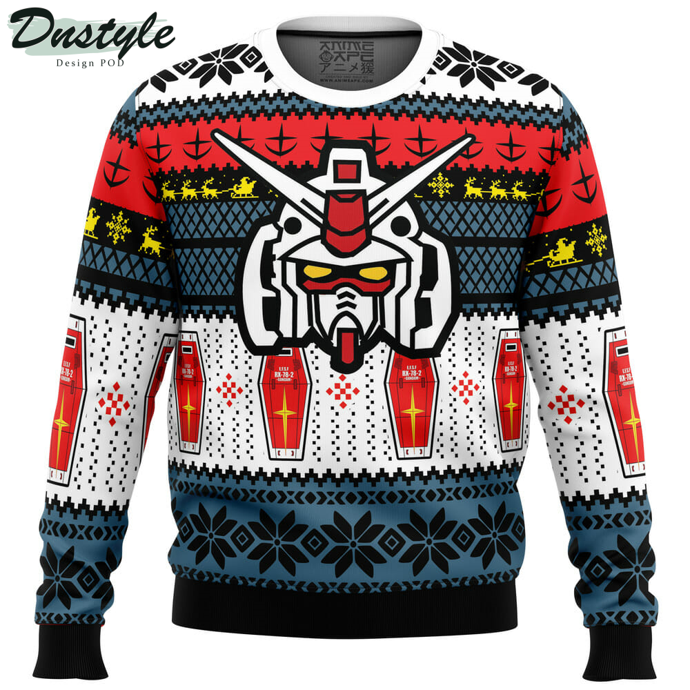 RX 78 Gundam Ugly Christmas Sweater
