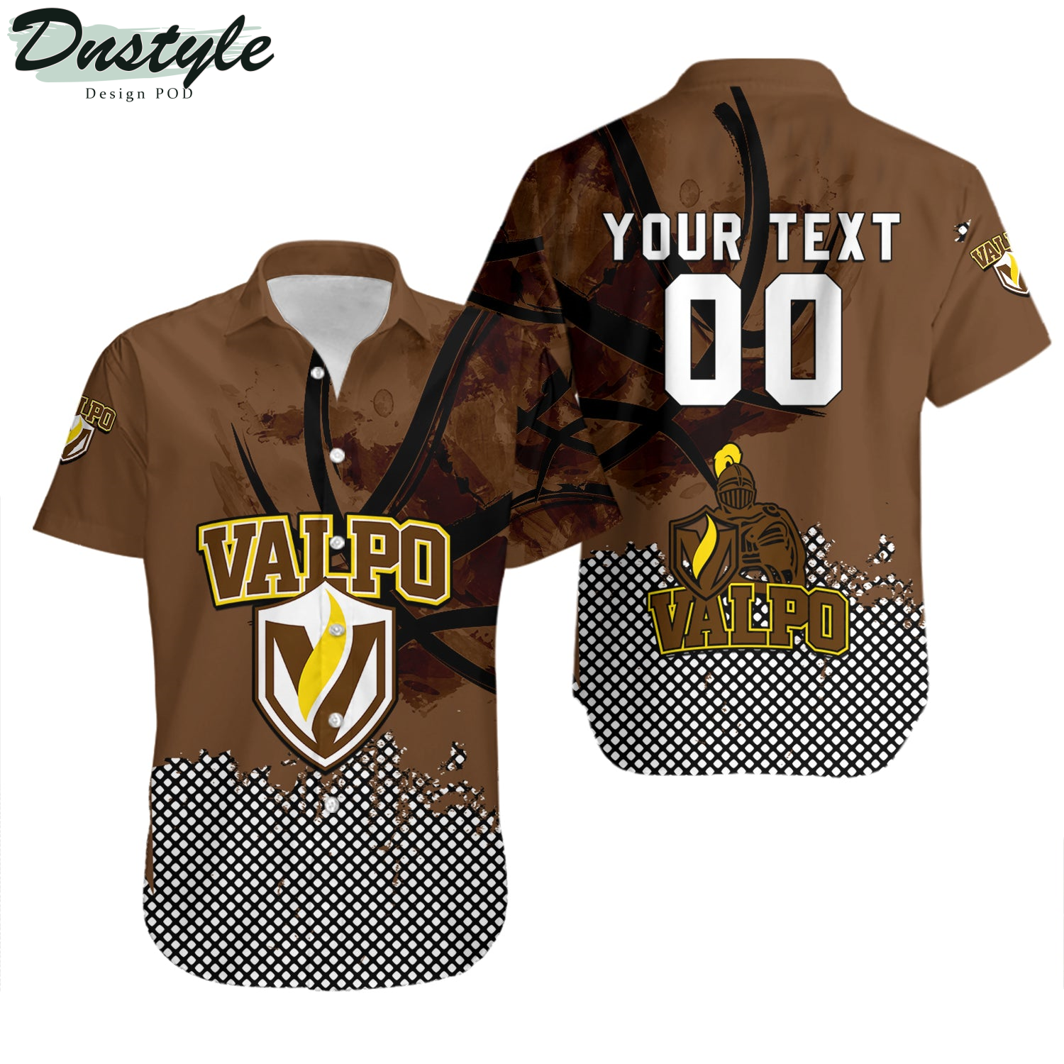 Valparaiso Beacons Basketball Net Grunge Pattern Hawaii Shirt