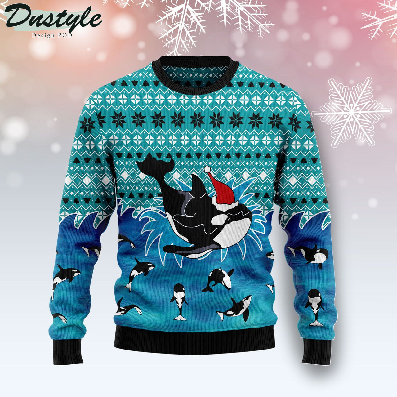 Love Oracle Whale Christmas Ugly Christmas Sweater