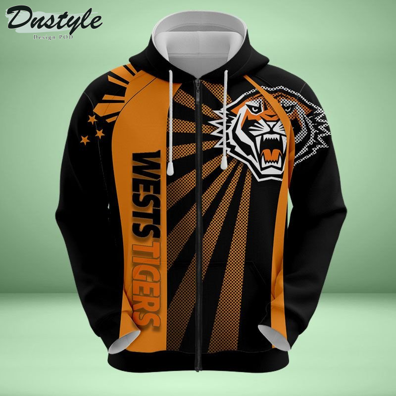 Wests Tigers all over printed hoodie t-shirt