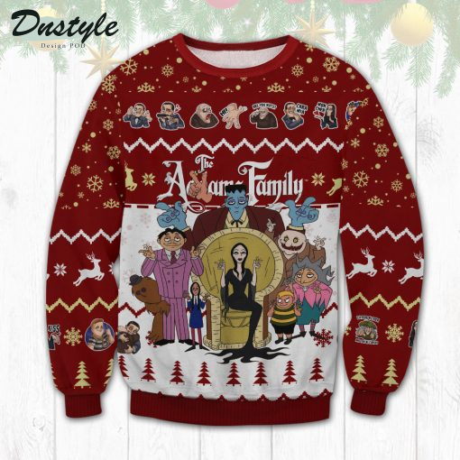 Addams Family Red Ugly Sweater