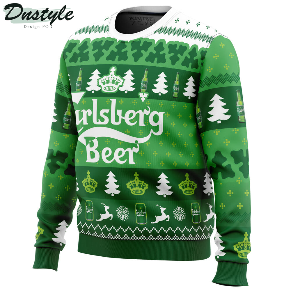Christmas Drink Carlsberg Beer Ugly Christmas Sweater