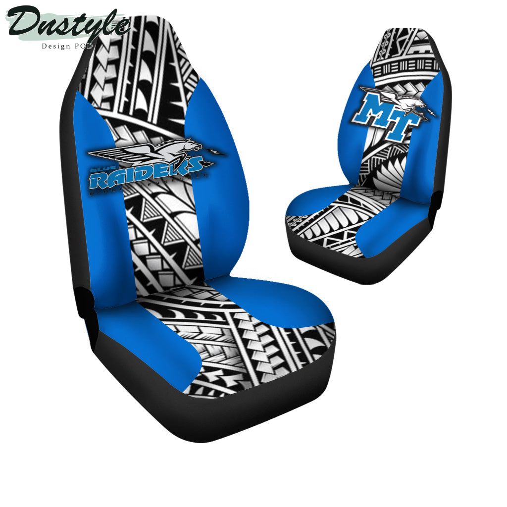 Middle Tennessee Blue Raiders Polynesian Car Seat Cover