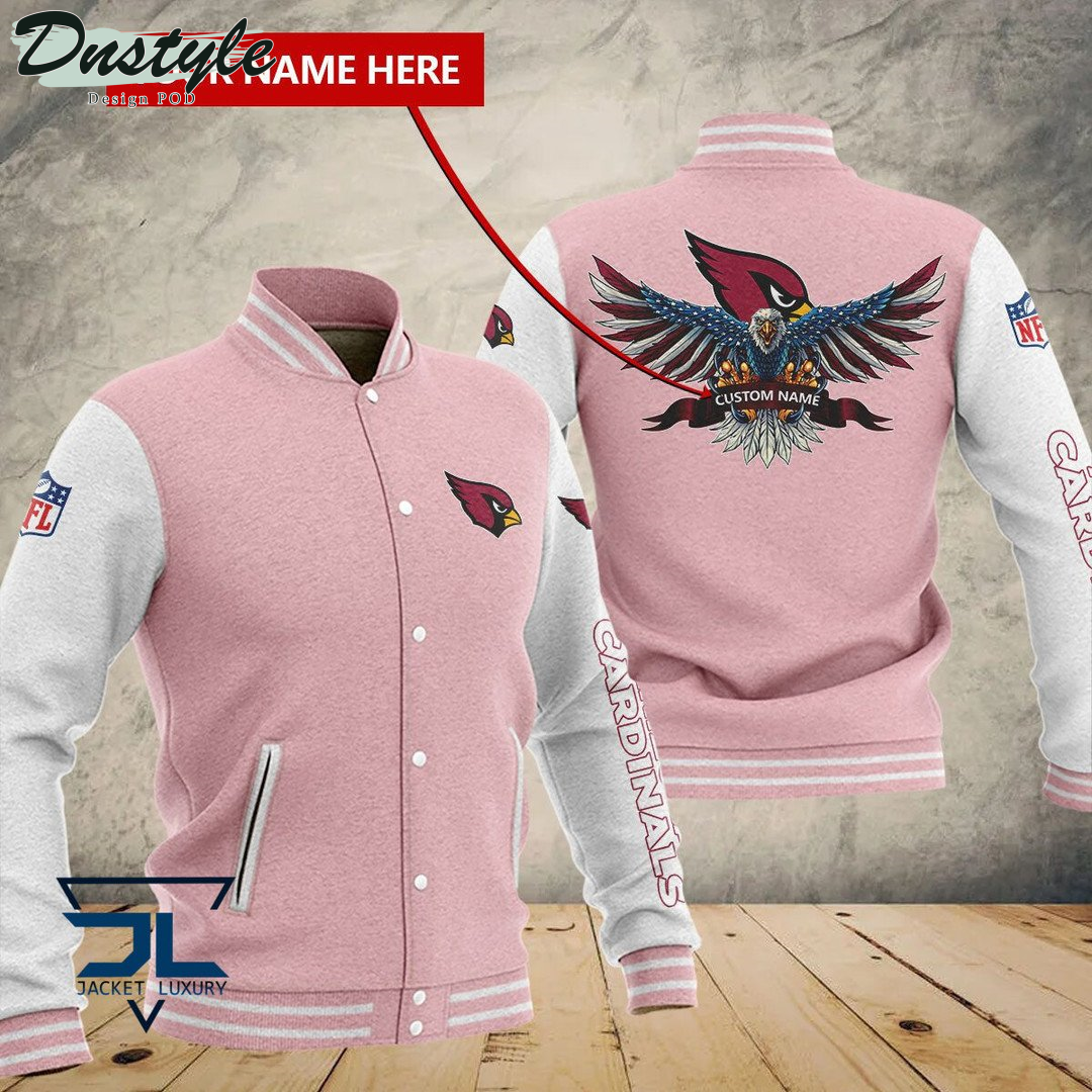 Arizona Cardinals Eagles Custom Name Baseball Jacket