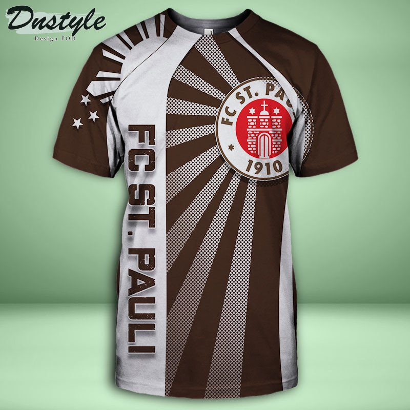 FC St. Pauli Allover bedrucktes Hoodie-T-Shirt