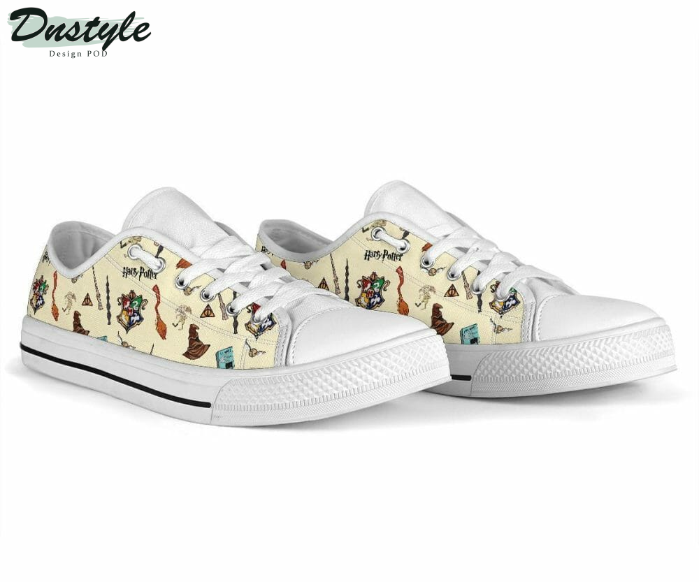 Harry Potter Shoes Custom Pattern Hogwarts Low Top Shoes Sneakers
