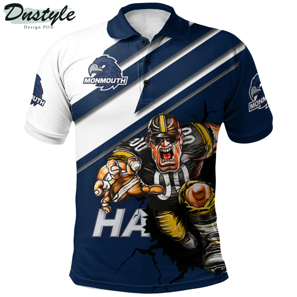 Monmouth Hawks Mascot Polo Shirt