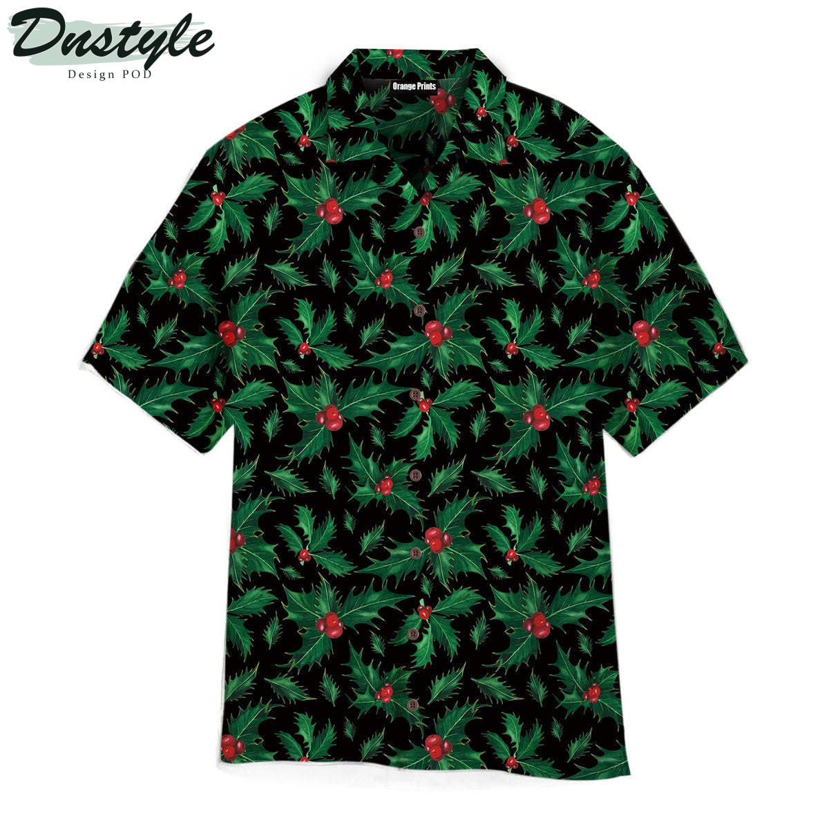 Christmas Holly Berry Xmas Is Coming Pattern Hawaiian Shirt