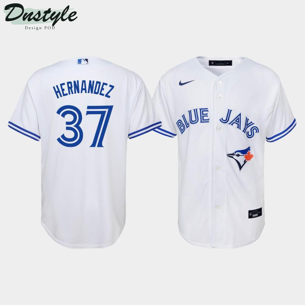Youth Toronto Blue Jays Teoscar Hernandez #37 White Home Jersey MLB Jersey