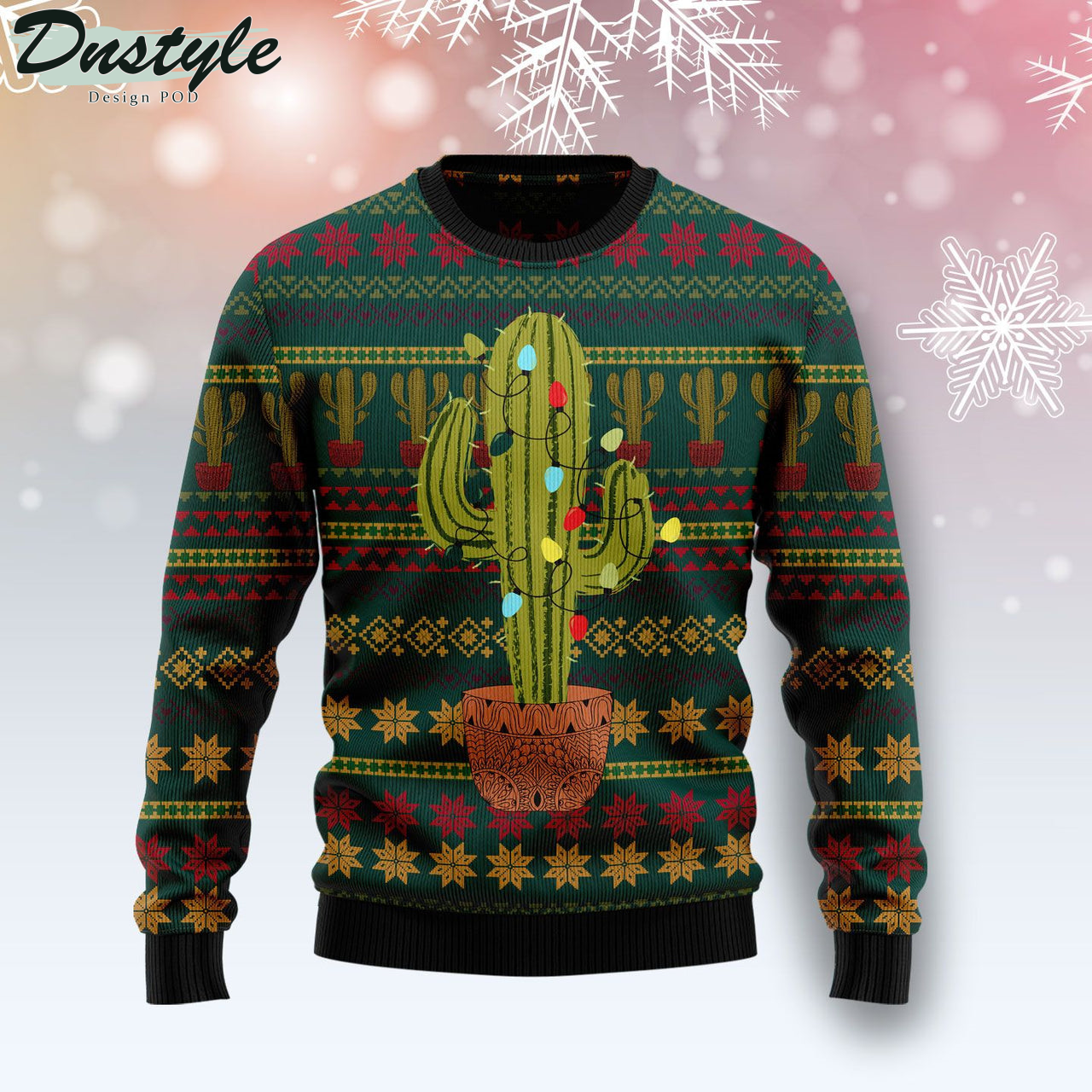 Cactus Ugly Christmas Sweater