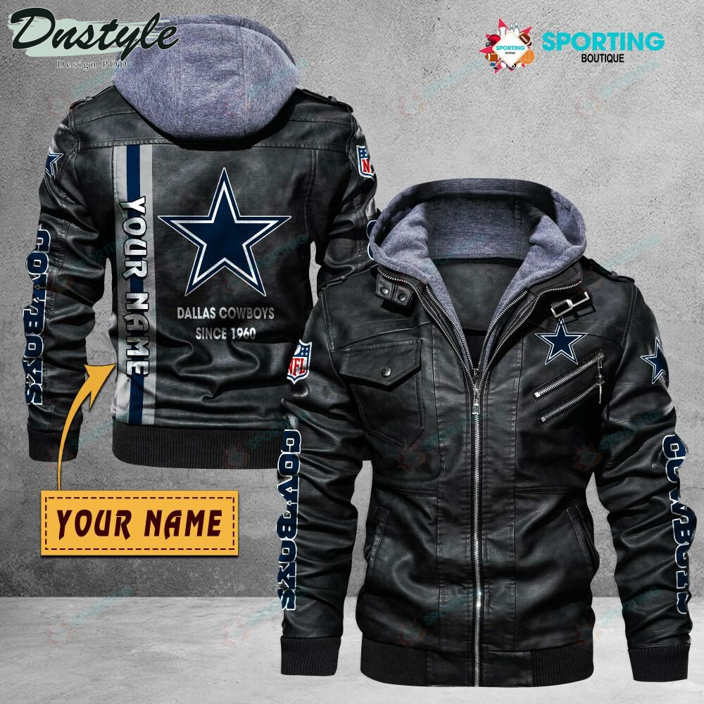Dallas Cowboys custom name leather jacket
