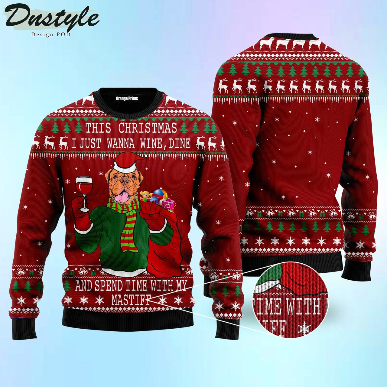 This Christmas I Just Wanna Wine , Dine Ugly Christmas Sweater