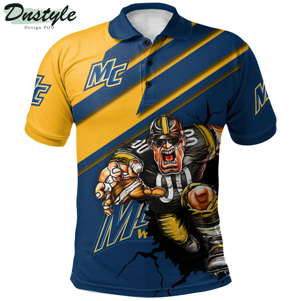 Merrimack Warriors Mascot Polo Shirt