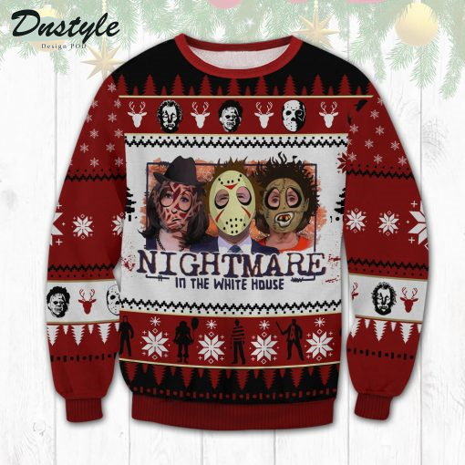 Nightmare In The White House Horror Ugly Sweater