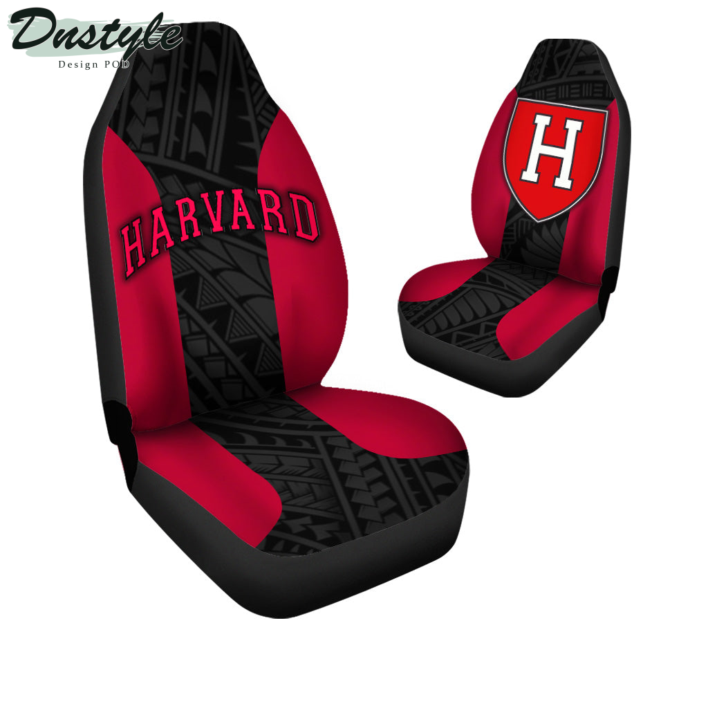 Harvard Crimson Polynesian Car Seat Cover