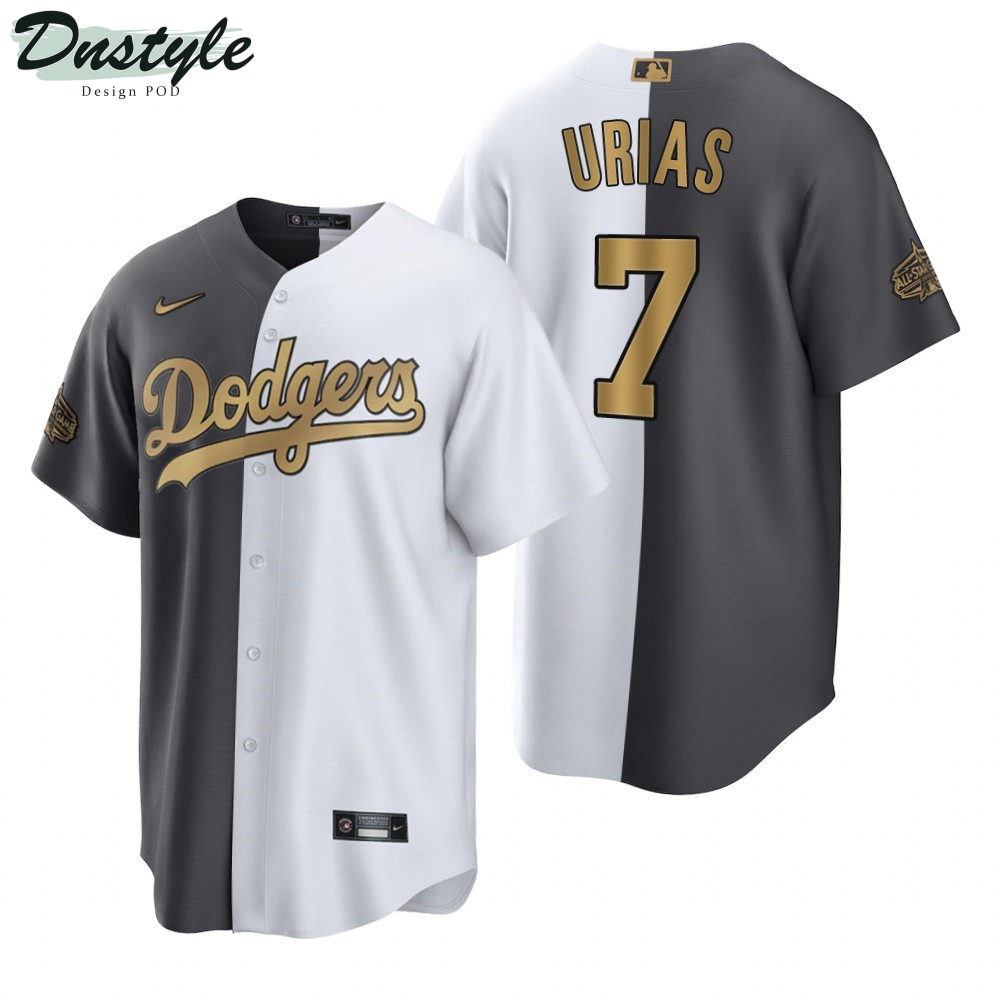 Los Angeles Dodgers Julio Urias White Charcoal 2022 All-Star Game Split Jersey