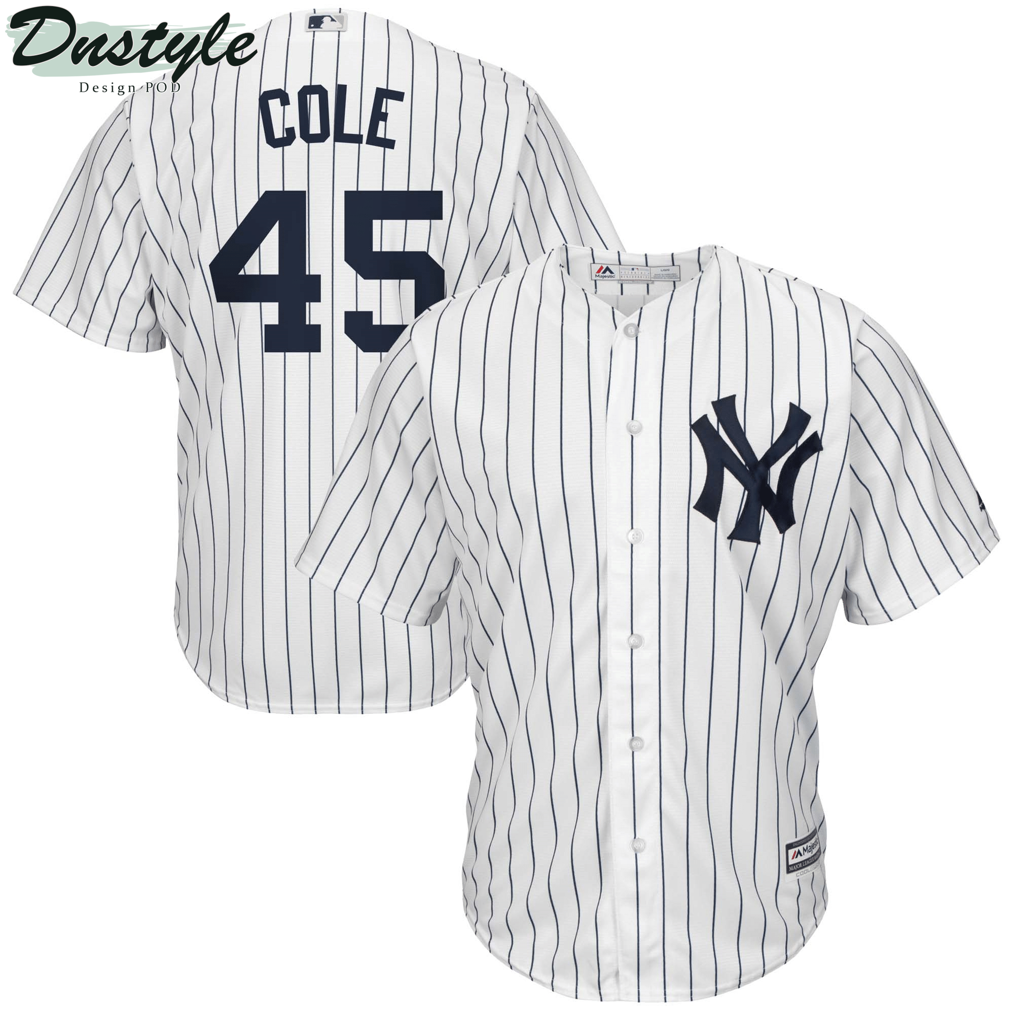 Men's Gerrit Cole White/Navy New York Yankees Big & Tall Player Jersey MLB Jersey