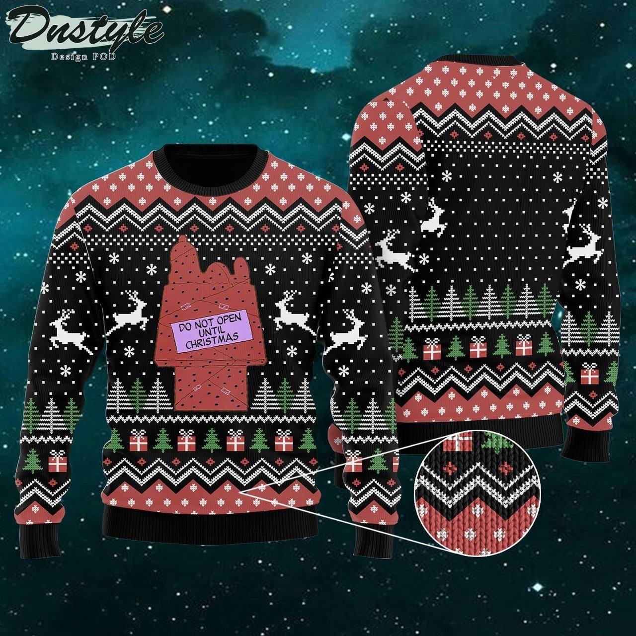 Do Not Open Until Christmas Ugly Christmas Sweater