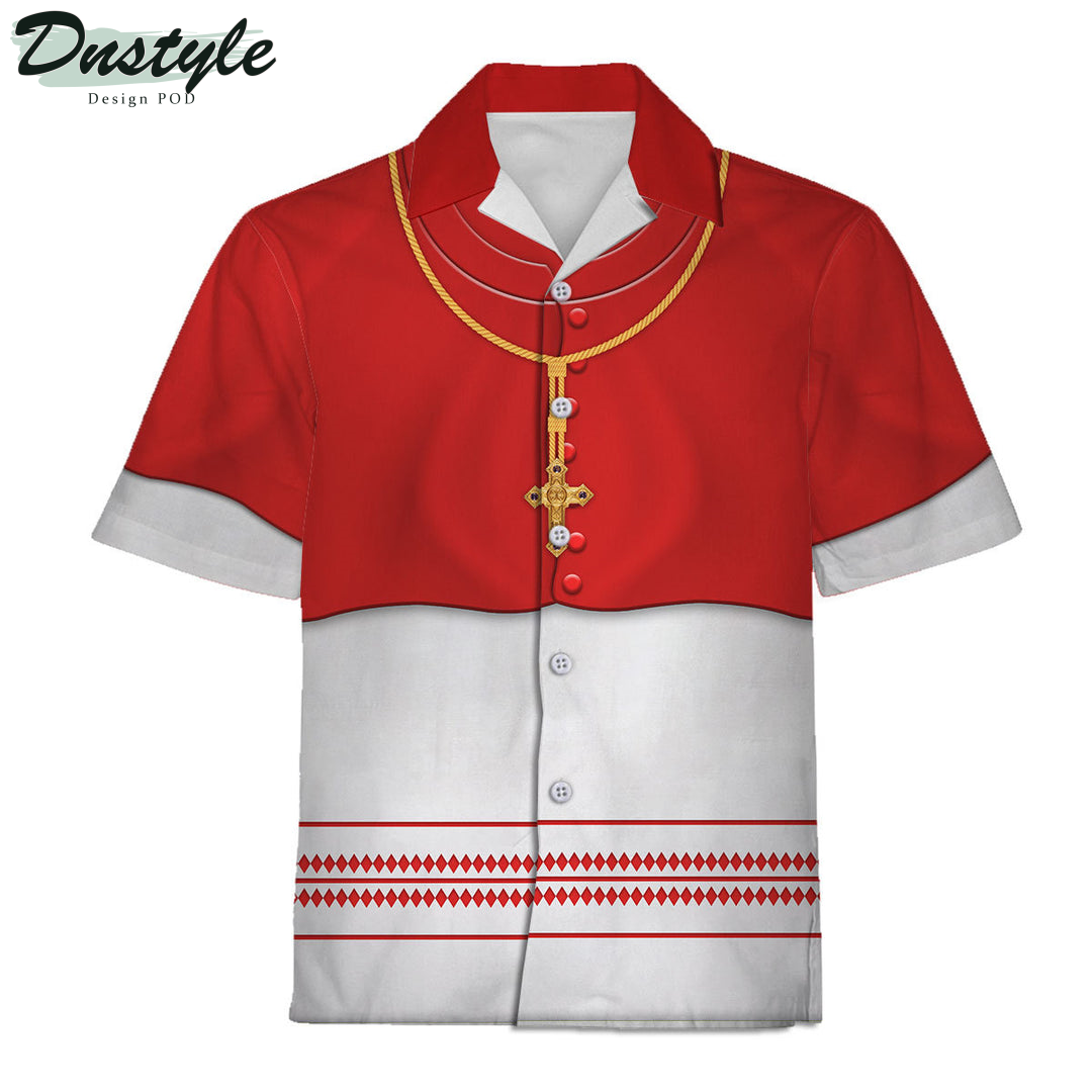 Cardinal Choir Dress Christian Religion Eastern Orthodox Hawaiian Shirt And Short