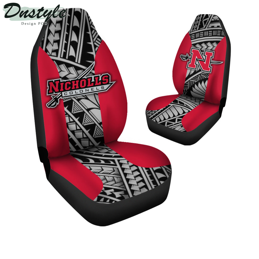 Nicholls State Colonels Polynesian Car Seat Cover