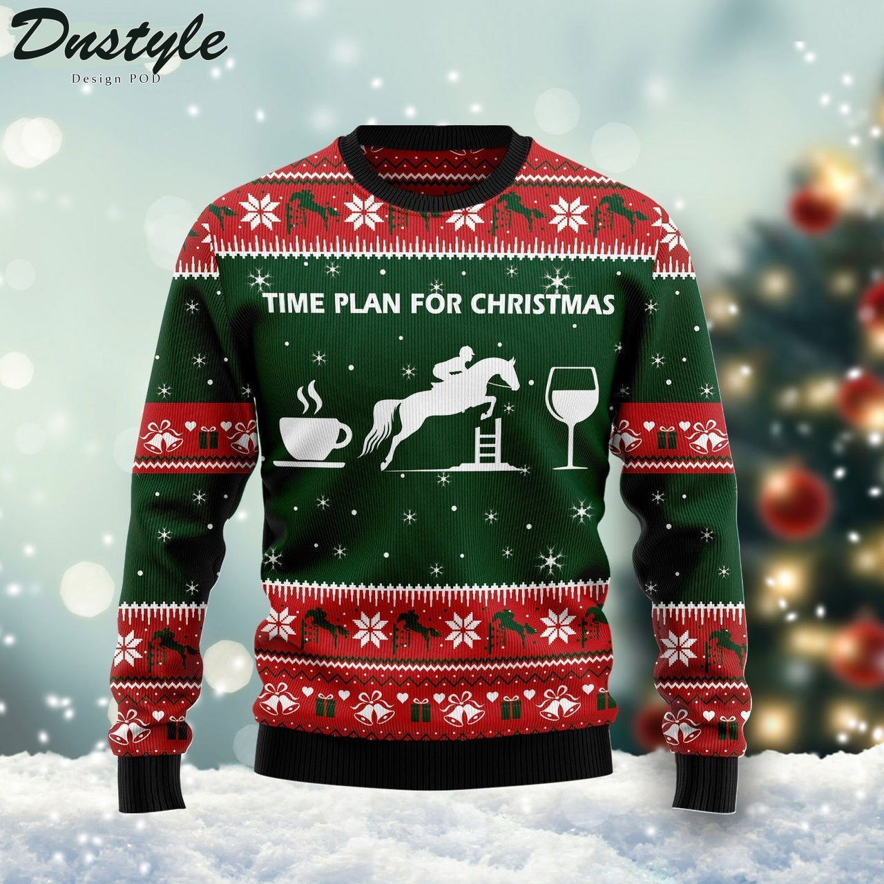 Time Plan For Christmas Ugly Christmas Sweater