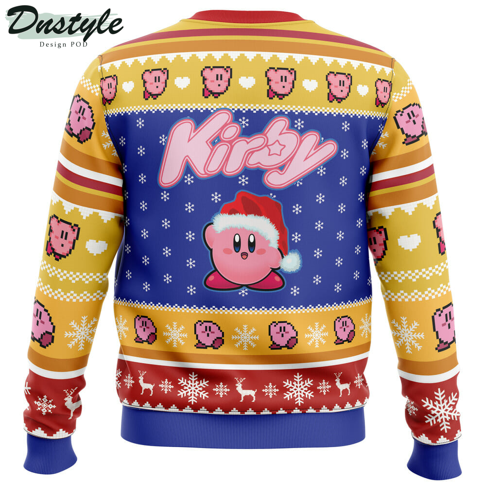 Pink Puff Christmas Kirby Ugly Christmas Sweater