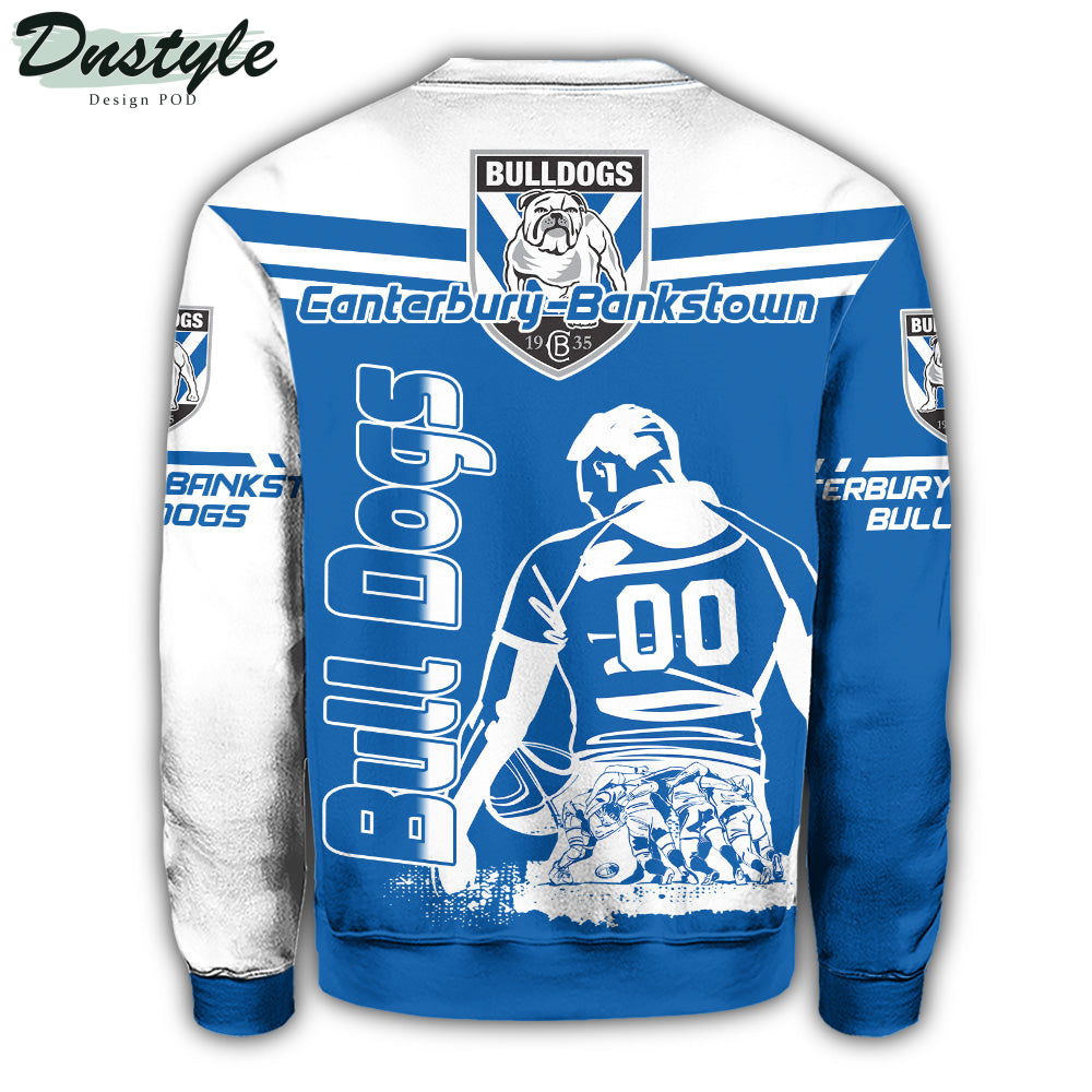 Canterbury-Bankstown Bulldogs Sweatshirt NRL Pentagon Style Personalized