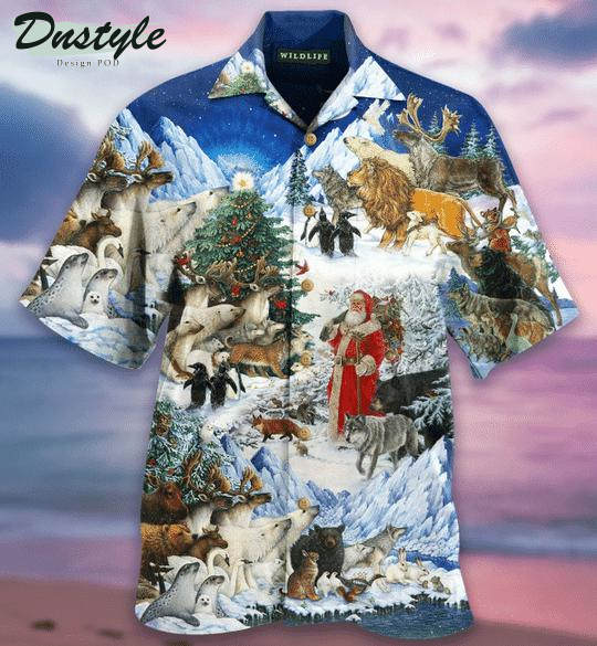 Wildlife Christmas Hawaiian Shirt
