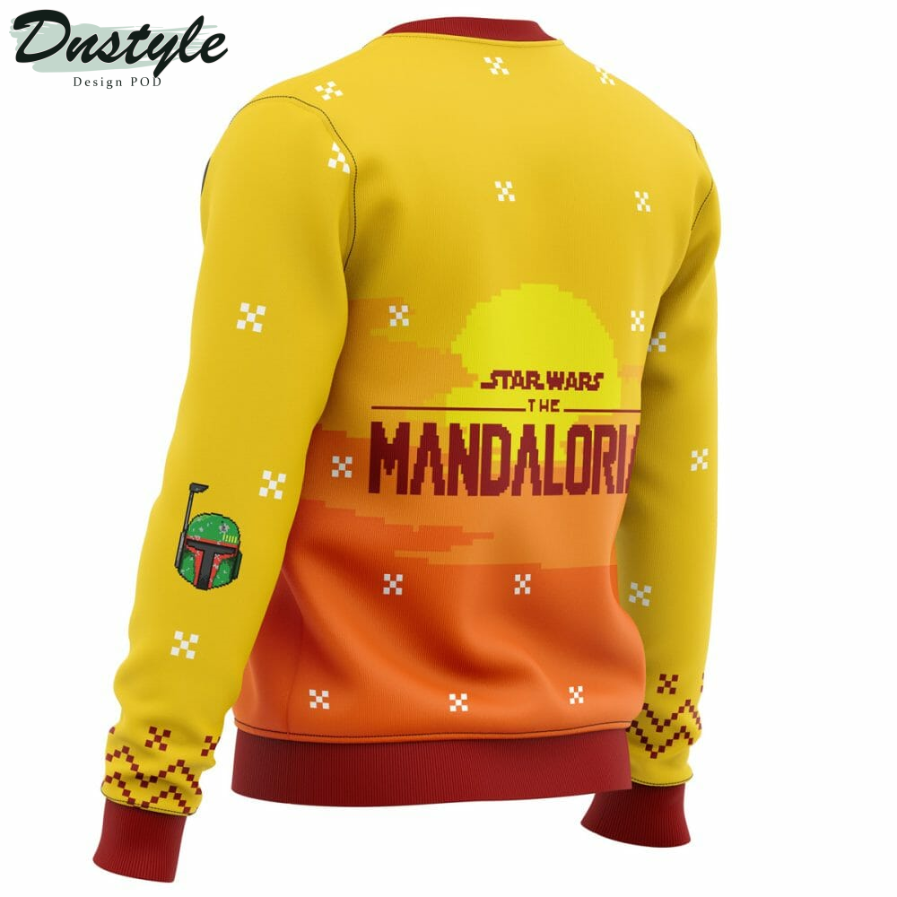 Jingle All The Way Mandalorian Ugly Christmas Sweater