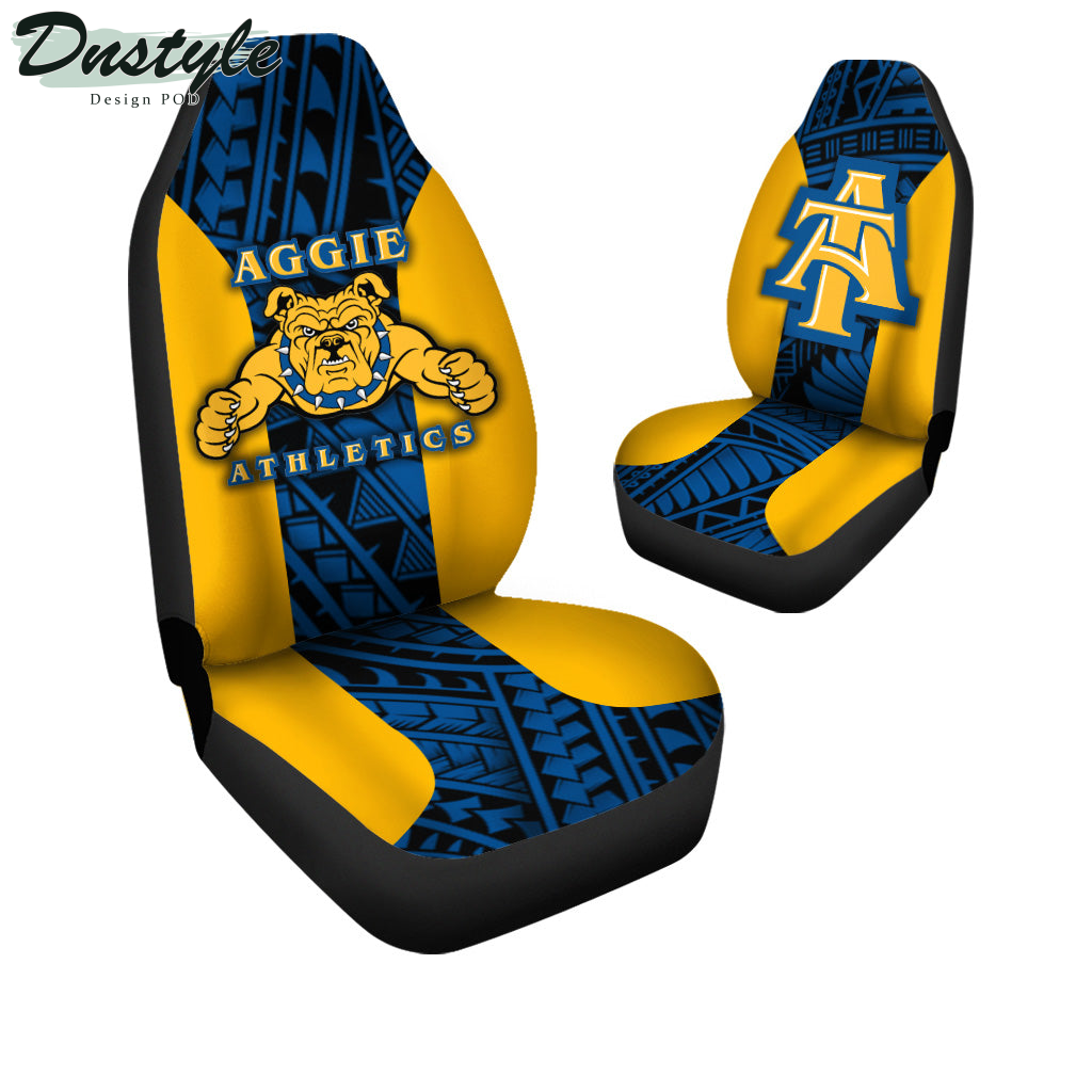 North Carolina Asheville Bulldogs Polynesian Car Seat Cover